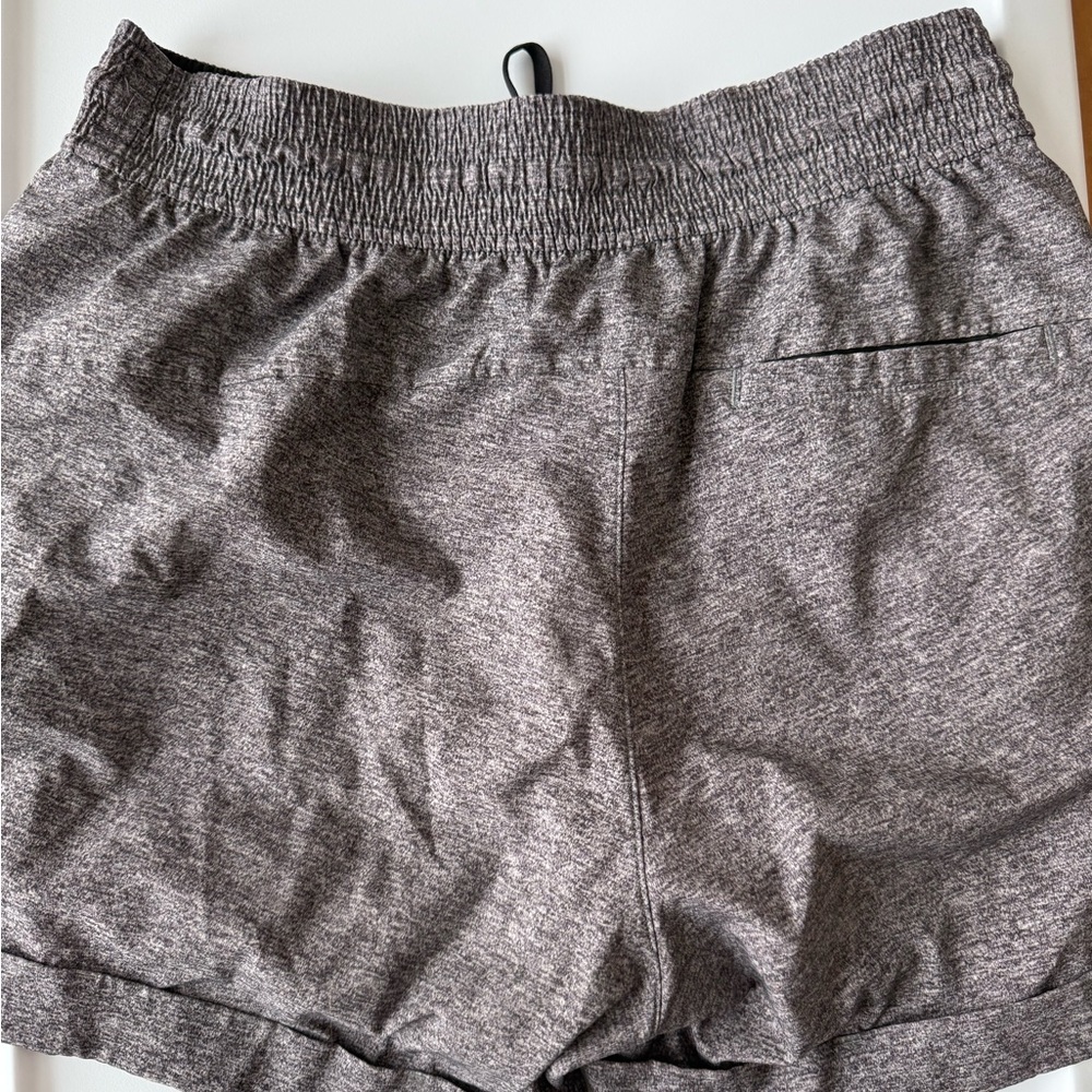 Gray Lululemon Cuffed Drawstring Shorts - Picture 2 of 3